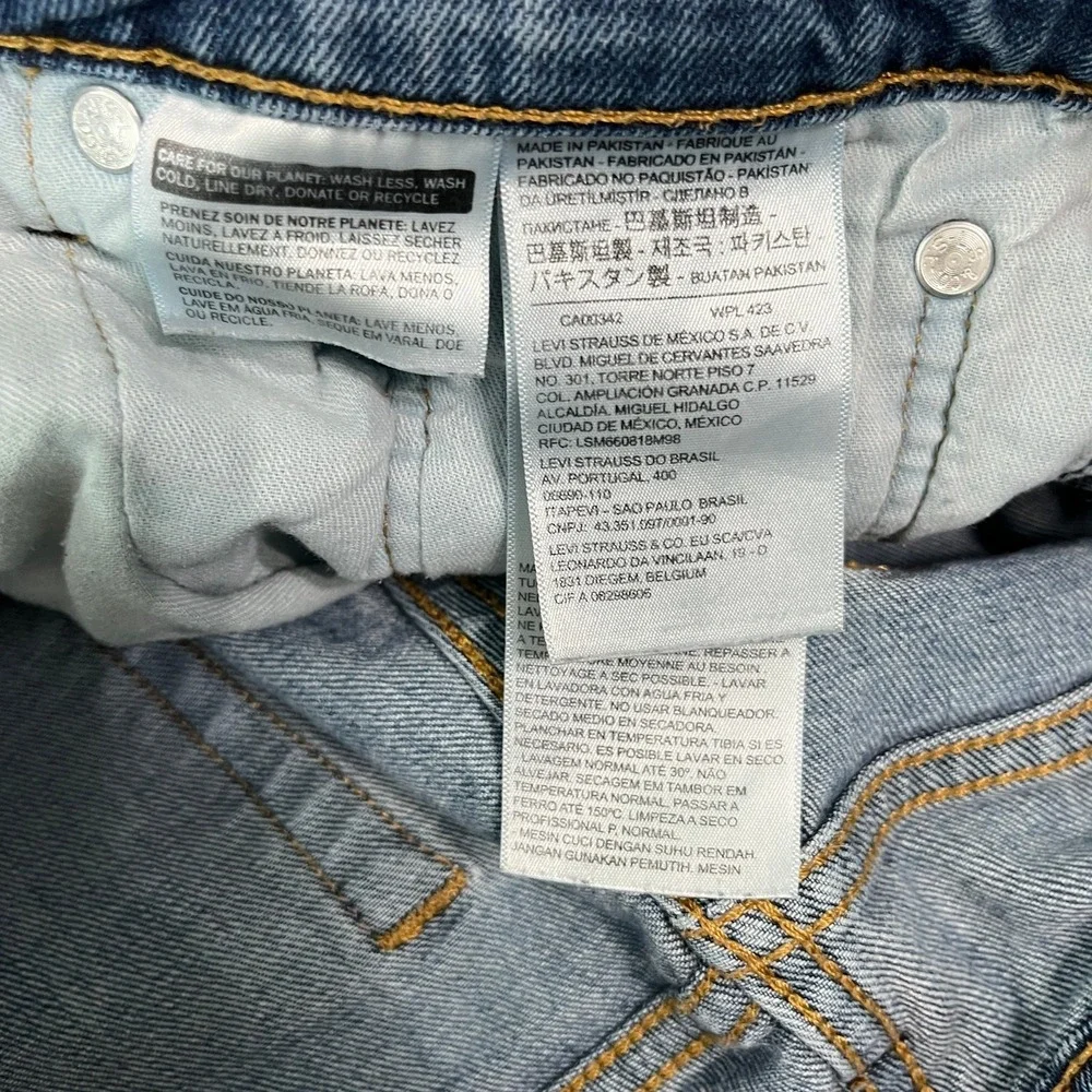 Levi's 511 Jeans Mens Size 32X34 Blue Medium Wash Denim Straight Leg‎ Everyday
